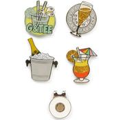 Surprizeshop 4 Ball Marker &amp; 1 Visor Clip Set  5 O'clock image