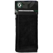 Stinger Golf Cotton Tri-Fold Towel 16"x24"  Black