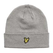 Lyle &amp; Scott Gents Merino Beanie  Mid Grey Marl T28
