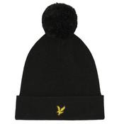 Lyle &amp; Scott Gents Bobble Hat  Jet Black Z865