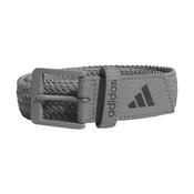 adidas Gents Braided Stretch Belt Medium/Large Grey 3