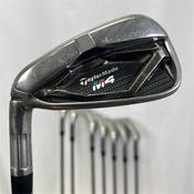 TaylorMade M4 5-AW+SW KBS 85 Regular Steel Irons Gents LH image