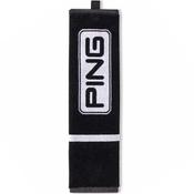 Ping Ping Tri Fold Towel  Black - White image