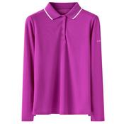 Rohnisch Miriam Long Sleeve Poloshirt Small Purple Cactus Flower image
