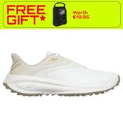 Skechers Ladies Flow Twist Fit Spikeless Shoes 4.5 White Tan image