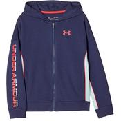 Under Armour Boys Rival Terry Full Zip Top Youths Large Blue 497 image