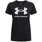 Under Armour Ladies Rival Logo S/S T Shirt Small Black 001 image