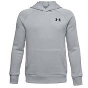 Under Armour Boys Rival Cotton Hoodie Youths Extra Small Grey 011