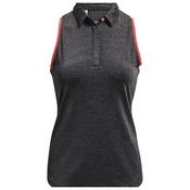 Under Armour Ladies Zinger S/less Tipped Polo XSmall Grey 010