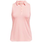 Under Armour Ladies Zinger S/less Polo XSmall Pink 658 image