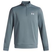 Under Armour Gents Armour Fleece 1/4 Zip Top Small Jasper Blue 587