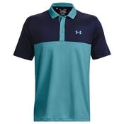 Under Armour Gents Perf 30 Color Block Polo Small Blue 433 image