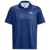 Under Armour Gents Perf 30 Deuces Polo Small Blue 471 image