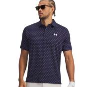 Under Armour Gents Playoff 3.0 Printed Polo Small Midnight 427