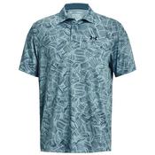 Under Armour Gents Playoff 3.0 Printed Polo Small Blue 400 image