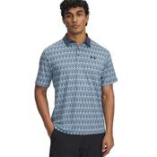 Under Armour Gents Playoff 3.0 Printed Polo Small Blue 494