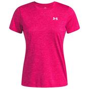 Under Armour Ladies Tech Twist S/S C-Neck XSmall Shaded Fuchsia 681