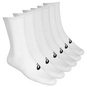 ASICS Crew 6-Pack Socks 8.5 -11 White