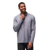 TravisMathew Gents The Heater 1/4 Zip Top Small Quiet Shade