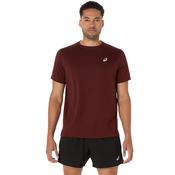 ASICS Core SS Top Medium Dark Red Planet