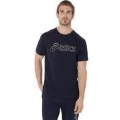 ASICS Logo SS T Shirt Small Midnight Birch image