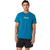 ASICS Logo Graphic T Shirt Small Dark Teal image