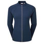 FootJoy Ladies Embossed Full-Zip Midlayer Small Navy