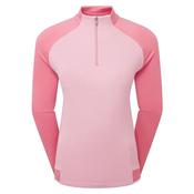FootJoy Ladies 1/4 Zip Midlayer Medium Pink Lemonade
