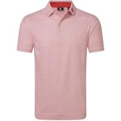 FootJoy Gents Scallop Geo Pique Polo Small Nantucket Red image
