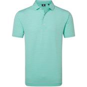 FootJoy Gents Shadow Stripe Lisle Polo Small Sea Glass image