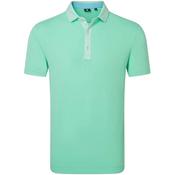 FootJoy Gents Star Geo Trim Pique Polo Small Seaglass image