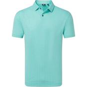 FootJoy Gents Modernist Geo Pique Polo Small BLUE REEF SEA GLASS image