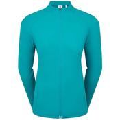 FootJoy Full-Zip Rib Midlayer XSmall Tile Blue