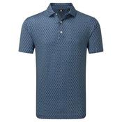 FootJoy Gents Vegas Marker Lisle Medium Mint Julep Navy Windward BLUE image