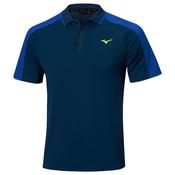 Mizuno Gents Showdoen Knitted S/S Polo Small Estate Blue image