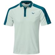 Mizuno Gents Showdoen Knitted S/S Polo Medium Pale Blue image