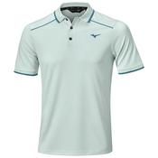 Mizuno Gents Rib Knitted S/S Polo Medium Pale Blue image