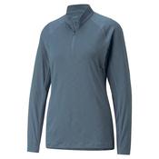 Puma Ladies YouV 1/4 Zip Top Small Evening Sky Heather image