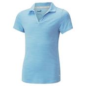 Puma Girls Cloudspun Coast Polo 7/8 Youths Daydream Heather image
