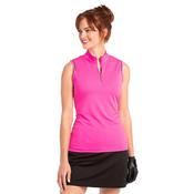 EPNY Ladies Mock Polo Contrast XLarge Rosa Multi image