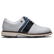 FootJoy Gents Premiere Packard Shoes 13 Medium WHITE NAVY WHITE image