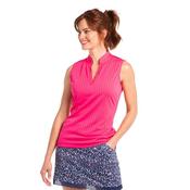 EPNY Ladies Pointelle Placket Polo XSmall Fruit Punch Multi image