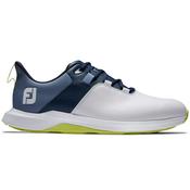 FootJoy Gents Pro Lite Shoes 7.5 Medium White - Navy - Lime