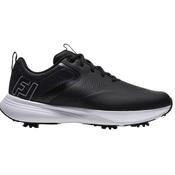 FootJoy Gents Qualifier Shoes 10.5 Medium Black - White - Grey image