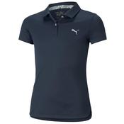 Puma Girls Essential  Polo 9/10 Youths Navy - Blazer