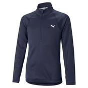 Puma Girls 1/4   Zip 7/8 Youths Peacoat