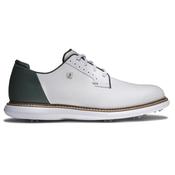 FootJoy Gents  Traditions Blucher Shoes 8.5 Medium White Green Tan image