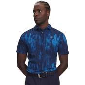 Under Armour Gents Drive Chill Printed Polo Small Blue 430 image