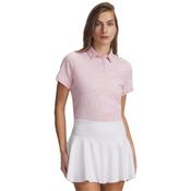 Under Armour Ladies Drive Printed Polo Small Pink 647 image