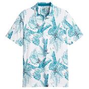 Puma Gents Cloudspun Aloha Polo Small White - Blue image
